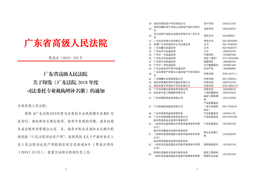 广东省法院2018年度司法委托专业机构增补名册-1.jpg